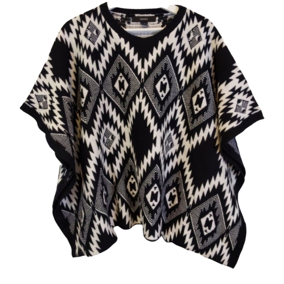 Forever 21 Knitted B&W Batwing Kaftan… - Picture 3 of 9
